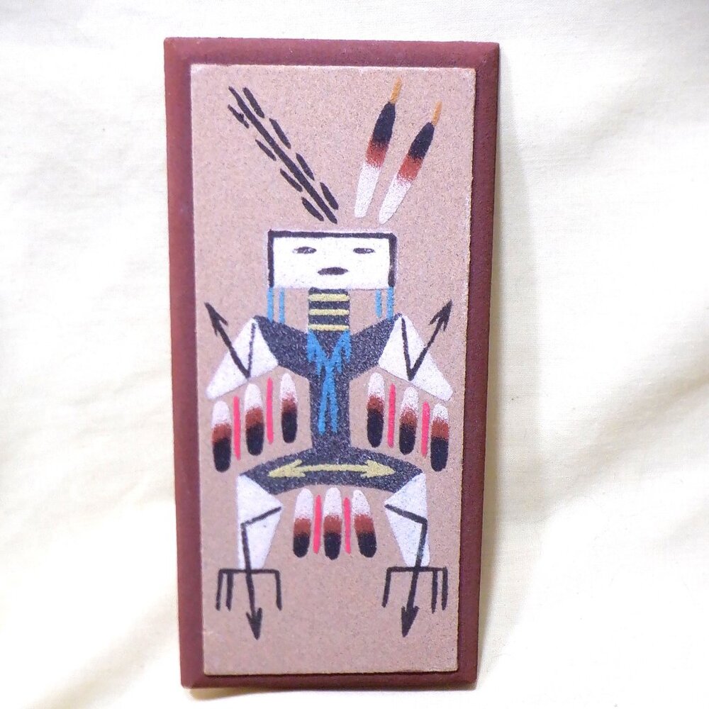 Unusual, yet Unique *** SANDPAINTING *** from NAVAJO  Reservation